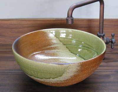 KT-719 古信楽ボウル型手洗い鉢