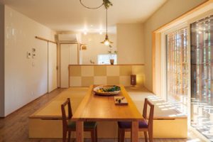 間取りは可変式にしているため、空間が区切られず広くゆったりとした雰囲気