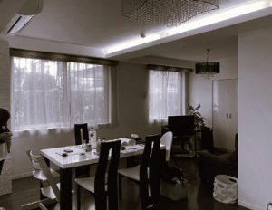 L型の変形リビングダイニング1