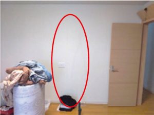 2階洋室壁面のシミ