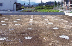 施工後の地盤（住宅）