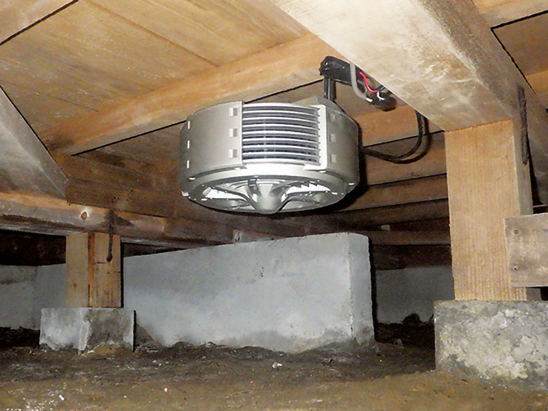 施工事例（吊り下げ型設置）