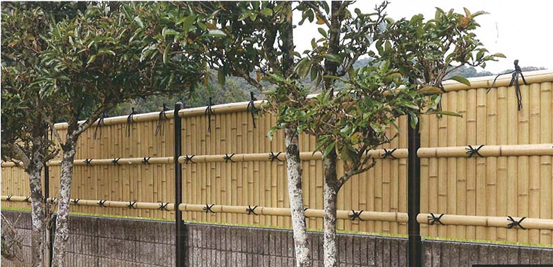 ほのか　かや竹ふし染の施工写真