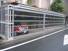 横引きパイプシャッター