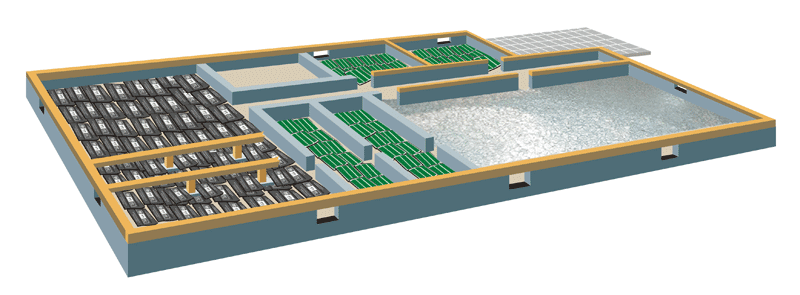 景竹炭、グレートバリヤ、グレートバリヤマット施工イメージイラスト図