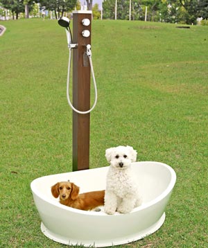 湯水混合不凍水栓柱 D-Wペティ