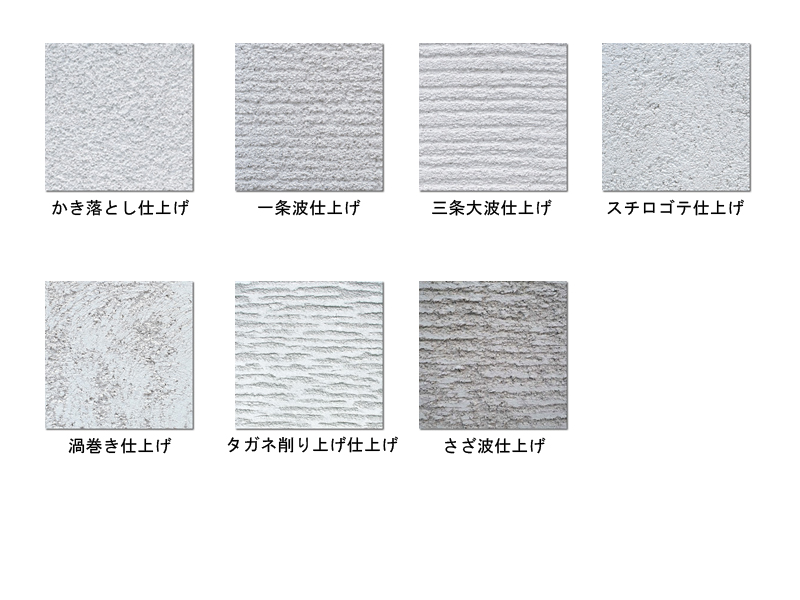 仕上げパターン（7種類）