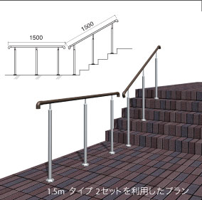 1.5m×2セット
