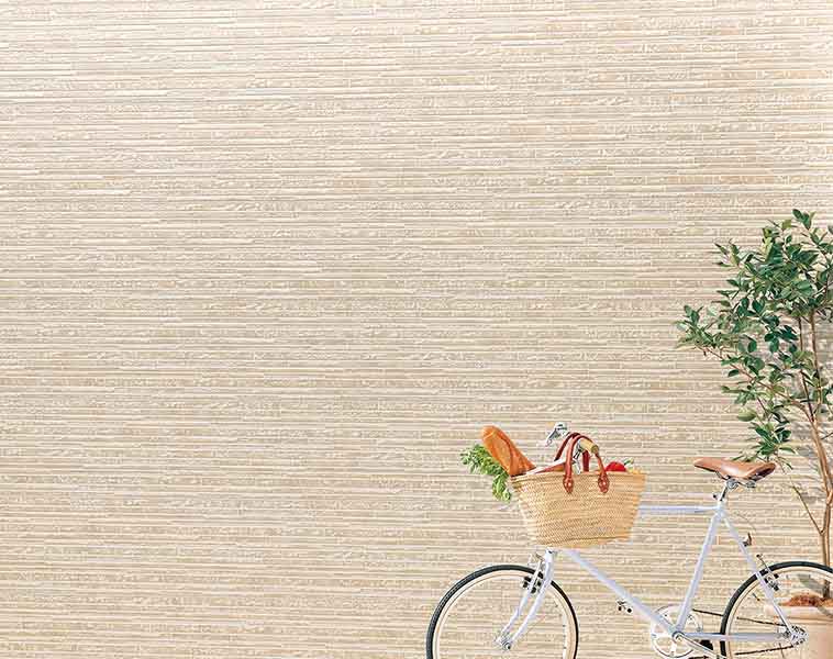 多彩な質感の石柄にランダムな段差や傾斜を付け、独特の陰影感を実現した「セドナⅡRF」。アクセントに最適な4色をラインナップ。