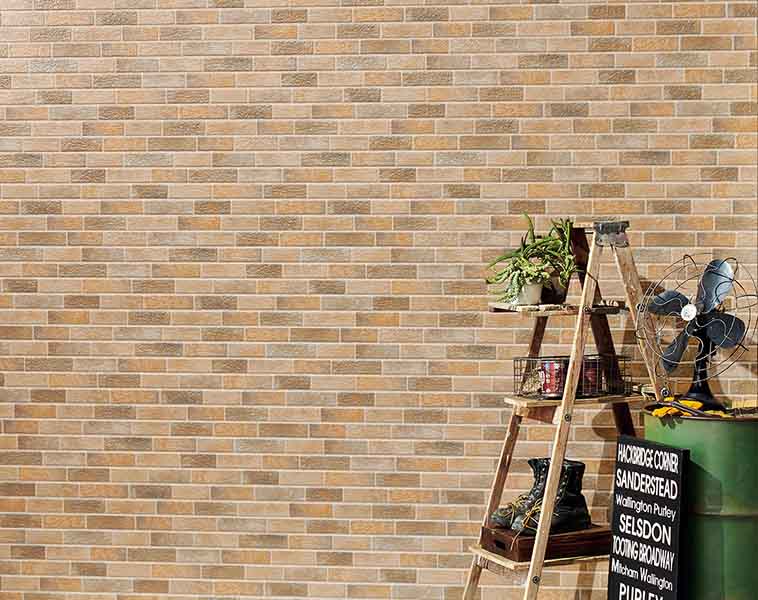 ブリックひとつひとつをiD塗装で巧みに塗り分け、さらに煉瓦らしい印象とした「カジュアルブリックSF」。風合いや温もりを感じさせる３色をラインナップ。