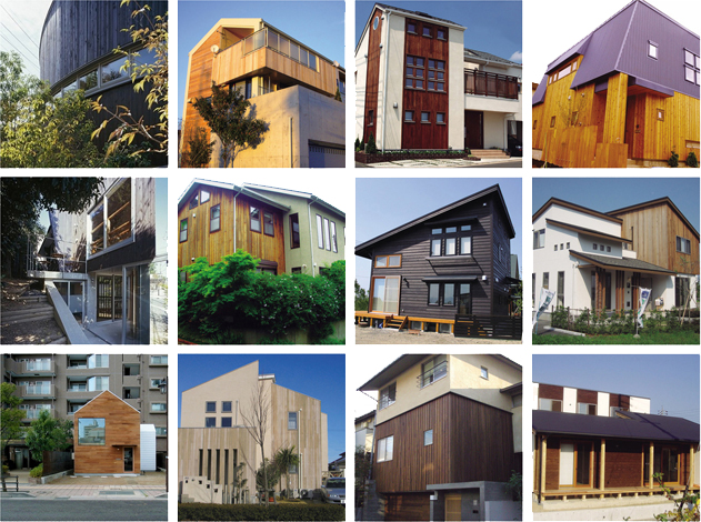 在来工法・枠組工法という工法別のみならず、下地に不燃材を使用せずに、日本で初めて各種外壁構造の防火認定を取得。