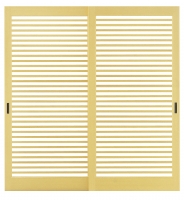 玄関横千本格子戸