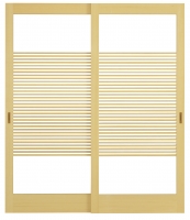 目通り横桟入り硝子戸