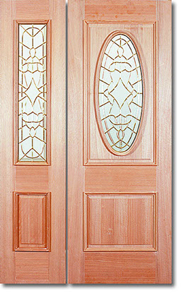 ＜ショートオーバル＋スクエア＞
樹種：ニヤトー　無塗装品