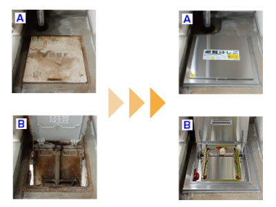 改修工事用避難はしご タスカールリニューアル