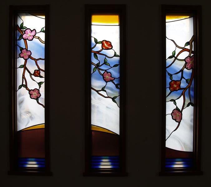 花水木の風景 施主オーダーの「はなみずき」という主題を自然の光、風を意識して制作したもの。