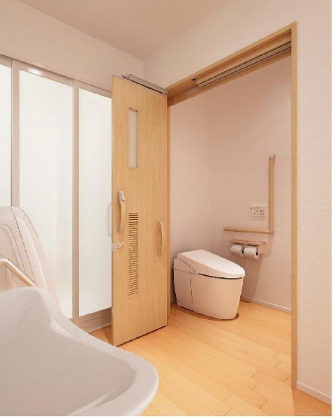 木目のやさしさが特徴のカラーコーディネート。