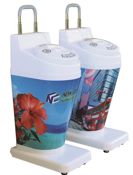 画像データを入稿することで、広告シート貼り付けタイプも製作可能。