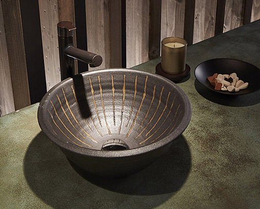 信楽焼手洗器「利楽」シリーズ