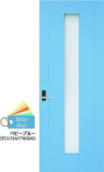 ドア表面材はハードボード。