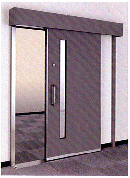 オプションの自立型用方立設置例