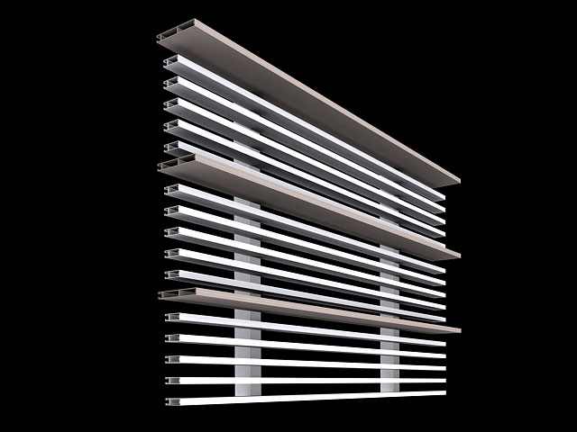 ルーバーパネルを組み合わせることもできる。