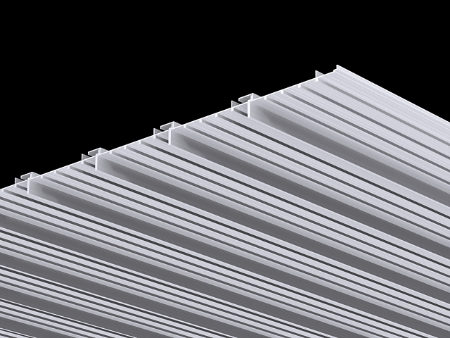 さまざまな形状のスパンドレルを用意。