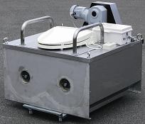 据え置き型Wタイプ 暖房便座と手摺りが標準仕様。置くだけで、そのままトイレとして使用できる。