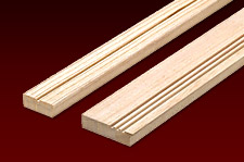 [巾木・見切]100％無垢材・無塗装品 [厚み×幅×長さ］巾木：15×60×1818mm／見切：15×40×1818mm [価格]巾木：2,835円/本／見切：2,415円/本