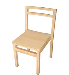 ［桐チェア］塗装品・スタッキング式 厚み×幅×高さ：450×440×790(SH430)mm 重量；2,600g 税込希望小売価格：33,000円(送料別)