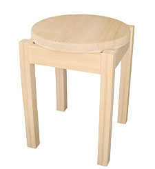 ［桐チェア］塗装品・スタッキング式 厚み×幅×高さ：320×320×420mm 重量：1,500g 税込希望小売価格：28,000円(送料別)