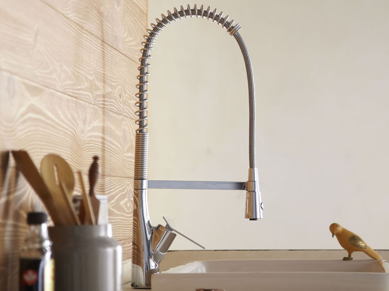 SUTTO キッチン用シングルワンホールスプレー混合栓 品番:K8731JV-13