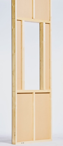 窓台45mm材の開口くり抜きパネルが標準ラインアップ