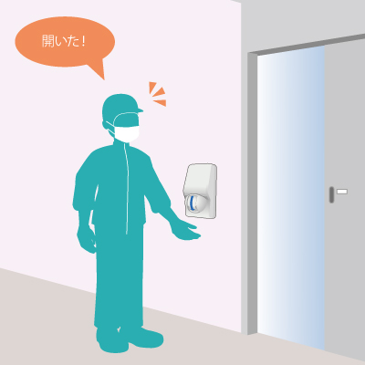 非接触スイッチ／使用イメージ